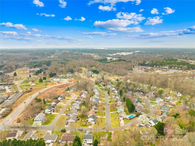 aerial view featuring a residential view