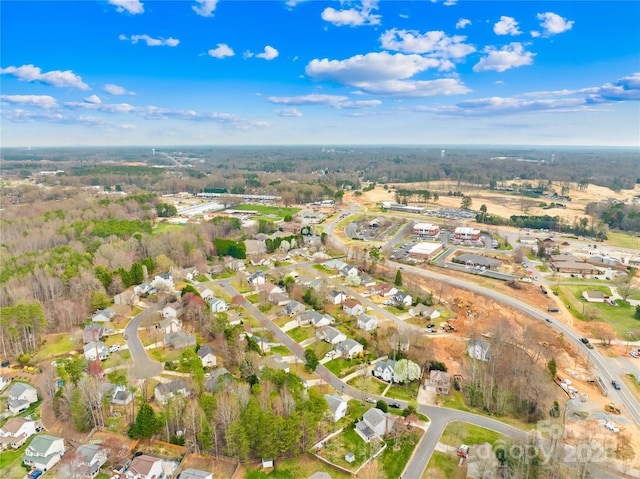 drone / aerial view featuring a residential view