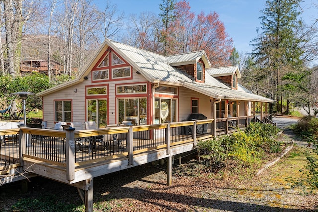 20 Meeks Rd, Black Mountain, NC 28711 - rear view of property featuring a deck