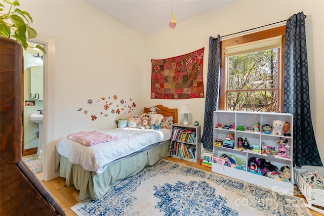 20 Meeks Rd, Black Mountain, NC 28711 - bedroom with connected bathroom and wood finished floors