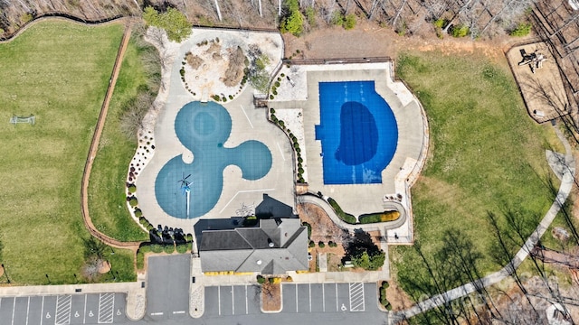 birds eye view of property