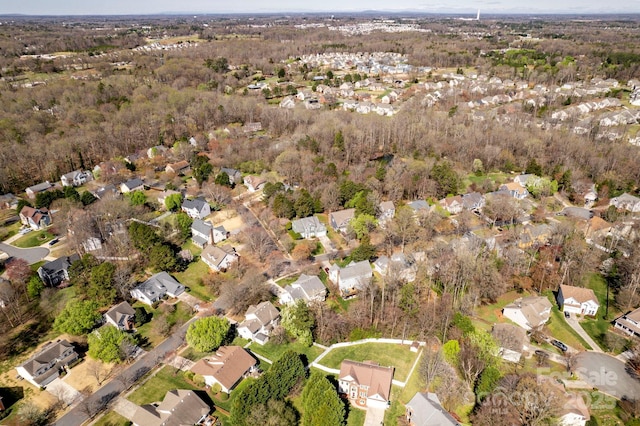bird's eye view featuring a residential view