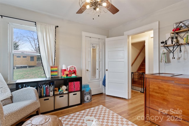 interior space featuring wood finished floors