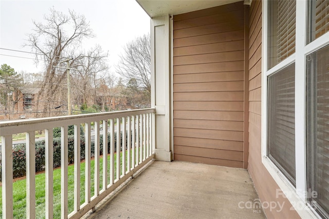 view of balcony