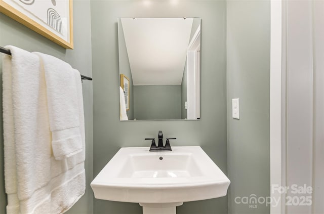 bathroom with a sink