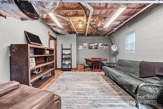 living room featuring wood finished floors