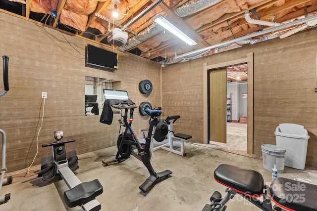 view of exercise room