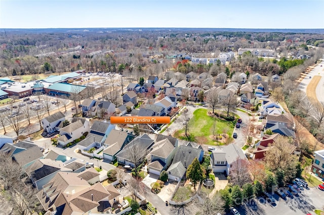 drone / aerial view featuring a residential view