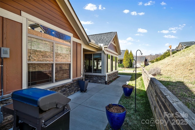 view of patio / terrace with grilling area