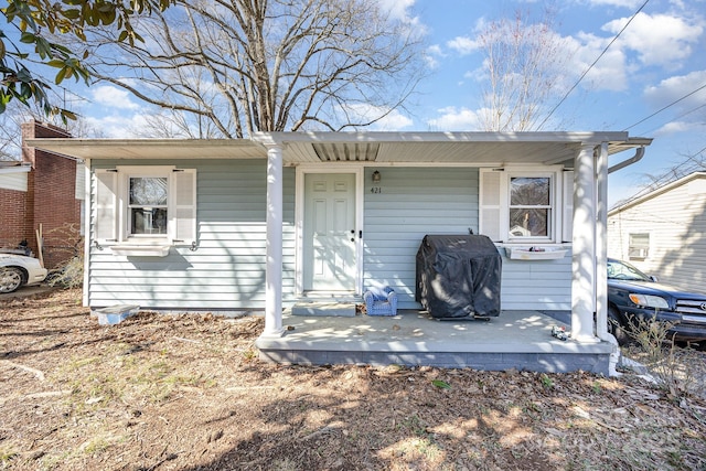 view of rear view of property