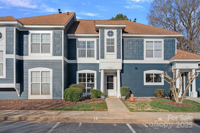 multi unit property with a shingled roof