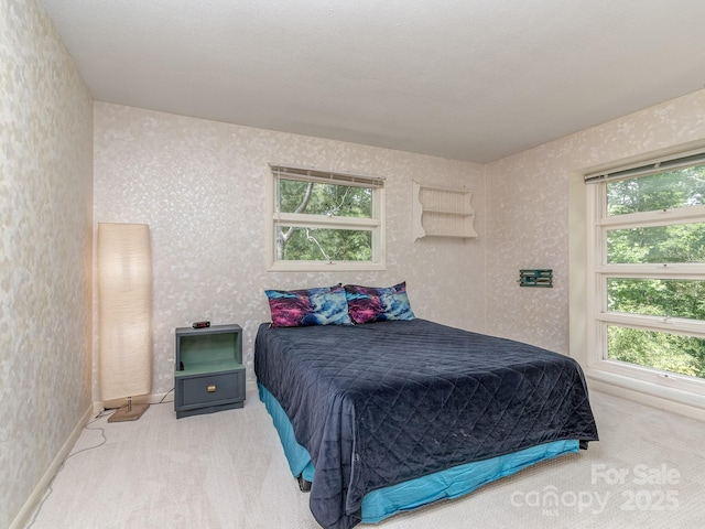 109 Joe Teague Rd, Hickory, NC 28601 - bedroom featuring carpet and wallpapered walls