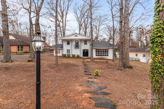 view of greek revival inspired property