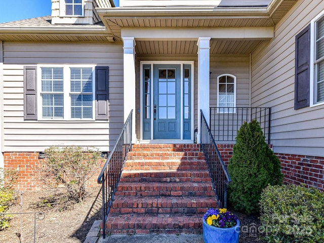 816 Springs Rd, Dallas, NC 28034 - doorway to property featuring crawl space