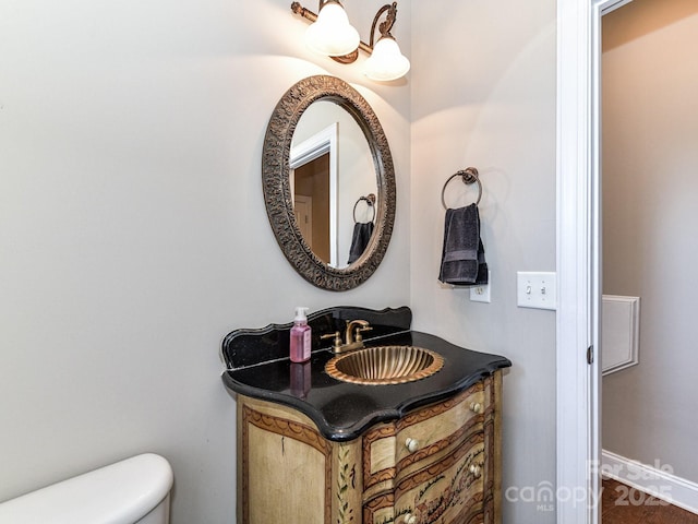 816 Springs Rd, Dallas, NC 28034 - bathroom featuring toilet and vanity