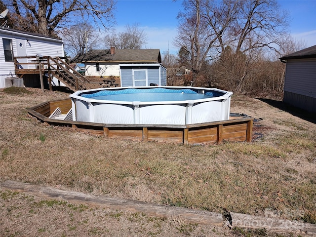 pool featuring a deck