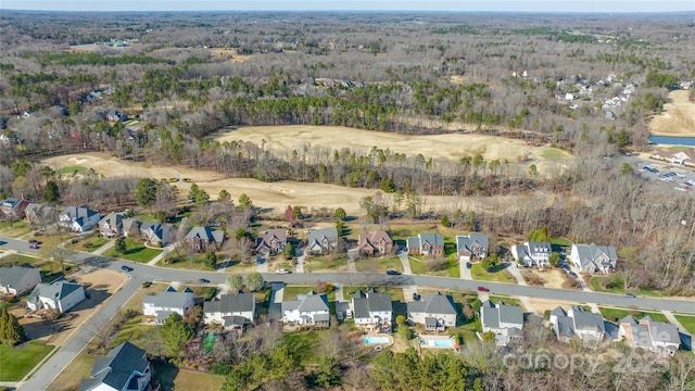 bird's eye view featuring a residential view