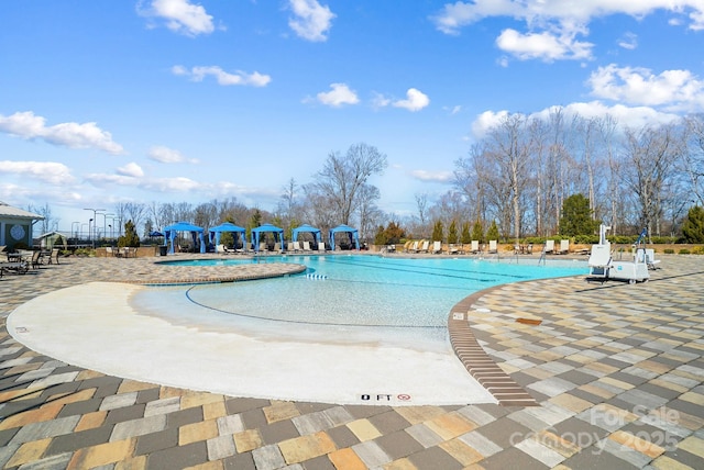 community pool featuring a patio