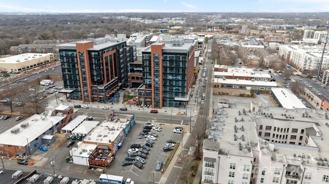 drone / aerial view featuring a view of city