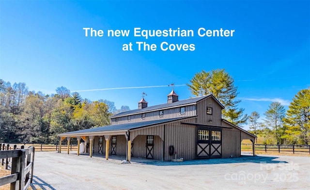 view of horse barn