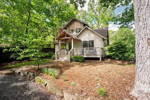 122AND124 Shelburne Rd, Asheville, NC 28806 - view of front of house featuring a wooden deck and board and batten siding