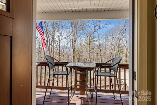 view of balcony