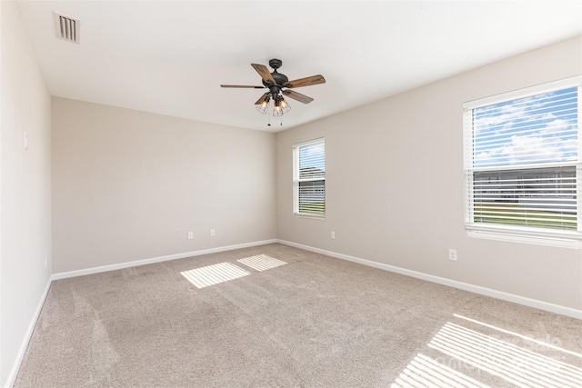 1120 Freeman View Dr, Albemarle, NC 28001 - carpeted empty room with healthy amount of natural light, baseboards, and ceiling fan
