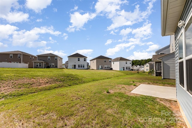 1120 Freeman View Dr, Albemarle, NC 28001 - view of grassy yard with a residential view and a patio area