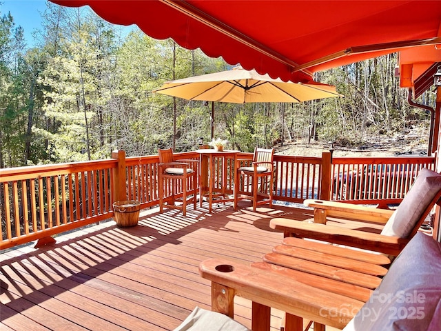 6033 Low Country Rd, Lenoir, NC 28645 - view of wooden deck