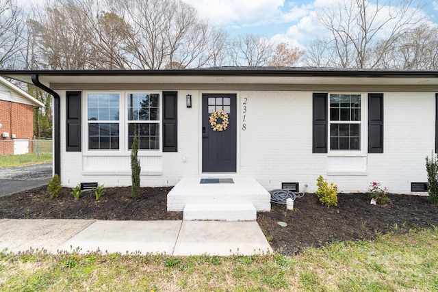 2318 Knight Dr, Gastonia, NC 28052 - view of front of home with crawl space and brick siding