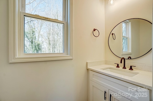 bathroom featuring vanity