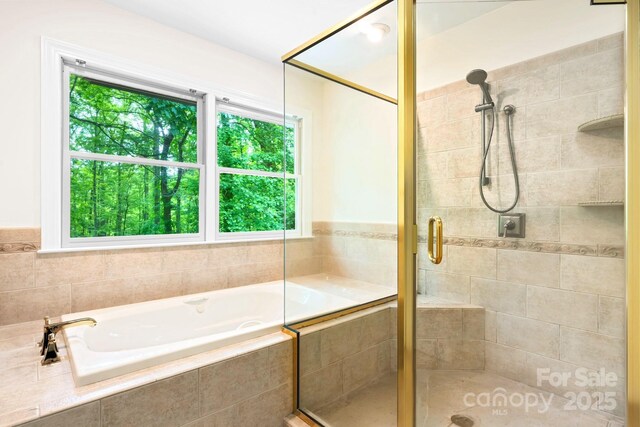 1080 Rolling Green Dr, Newton, NC 28658 - bathroom with a stall shower and a garden tub