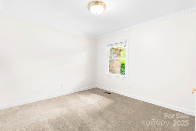 1080 Rolling Green Dr, Newton, NC 28658 - carpeted spare room featuring crown molding and baseboards