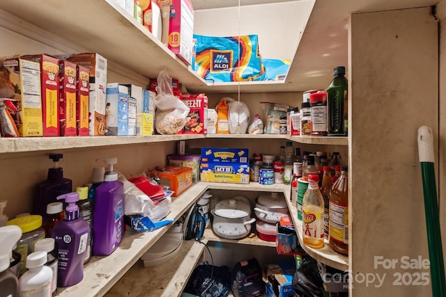 view of pantry