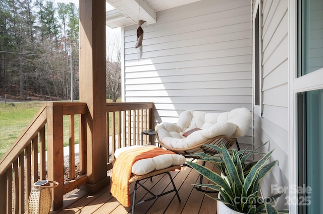 155 Parker Rd, Asheville, NC 28805 - view of wooden terrace