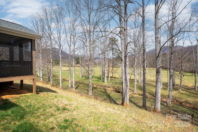 155 Parker Rd, Asheville, NC 28805 - view of yard featuring a sunroom