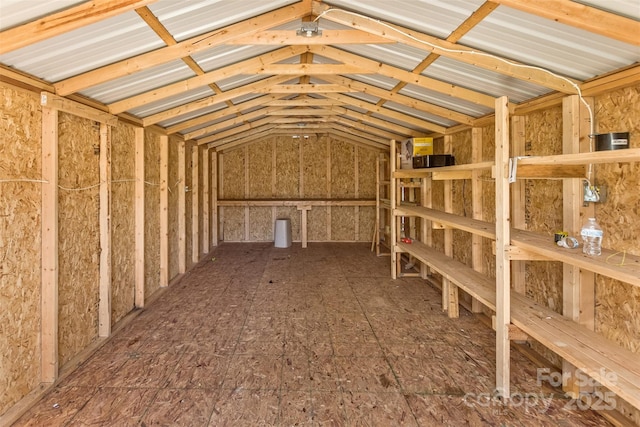 view of storage area