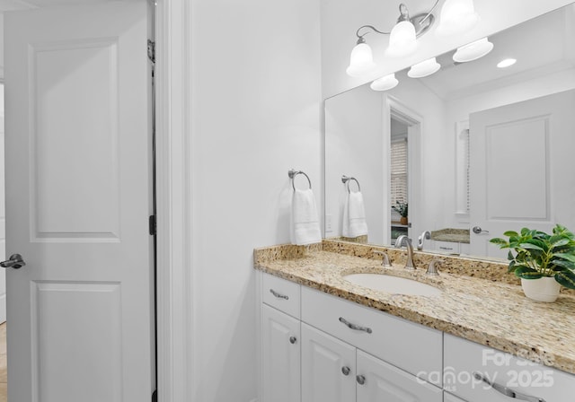 bathroom featuring vanity