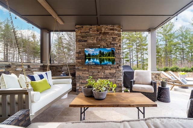 68 Cinch Knot Dr, Nebo, NC 28761 - view of patio featuring outdoor lounge area