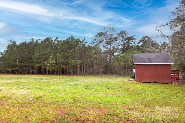 2005 Douglas Rd, Lancaster, SC 28720 - view of yard featuring an outbuilding and a storage shed