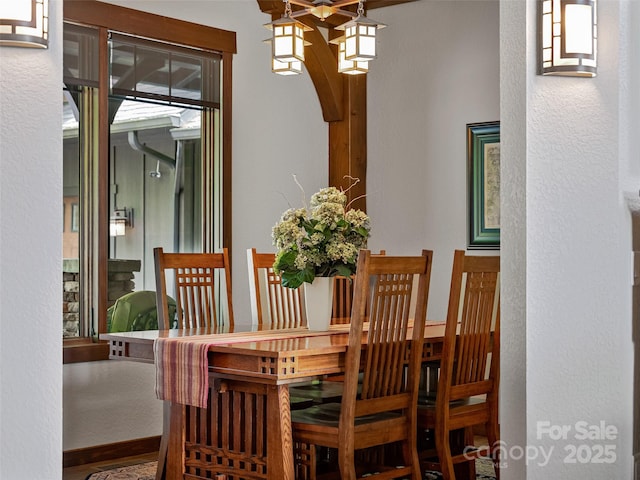 view of dining room