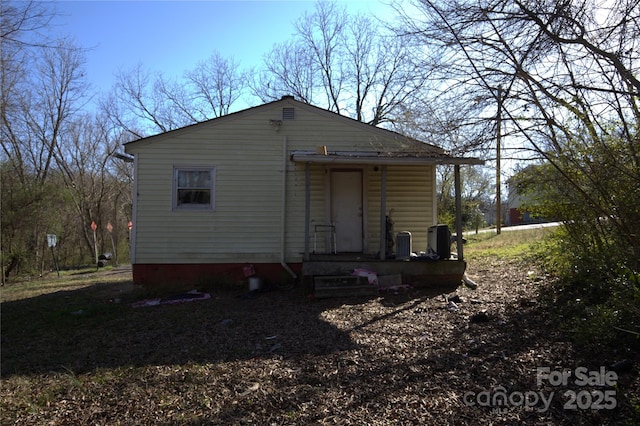 view of rear view of property