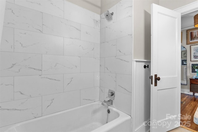 bathroom featuring tub / shower combination