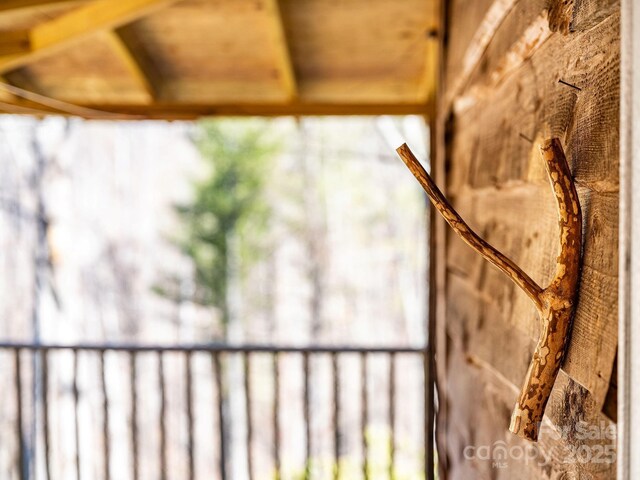 exterior details with radiator heating unit