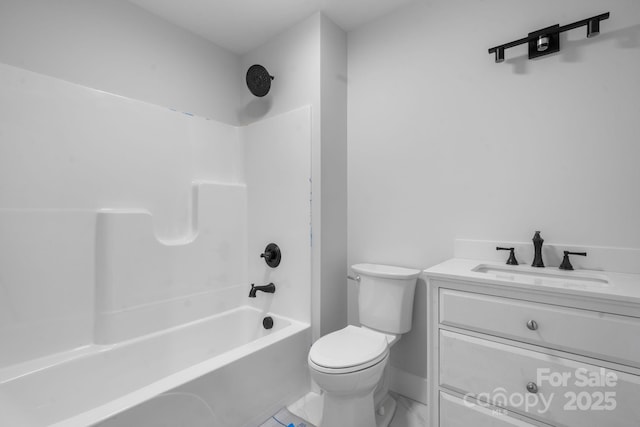 3732 Whitney Dr NE, Hickory, NC 28601 - bathroom featuring bathing tub / shower combination, vanity, and marble finish flooring