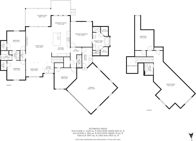 3732 Whitney Dr NE, Hickory, NC 28601 - view of floor plan / room layout