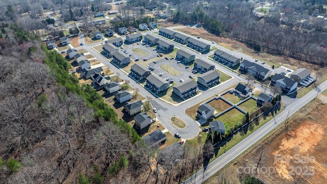 aerial view featuring a residential view