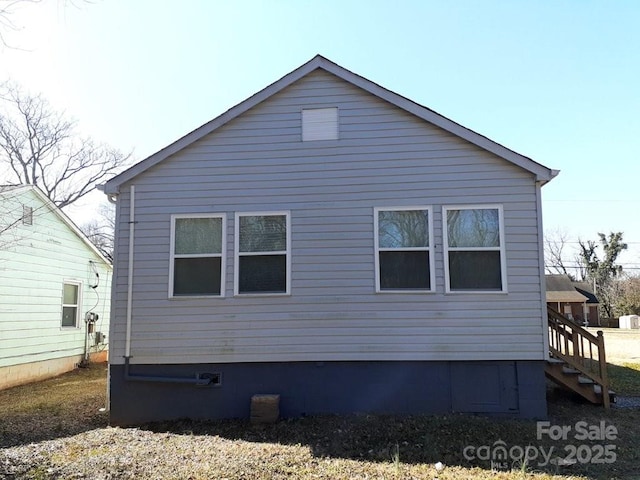 view of side of property