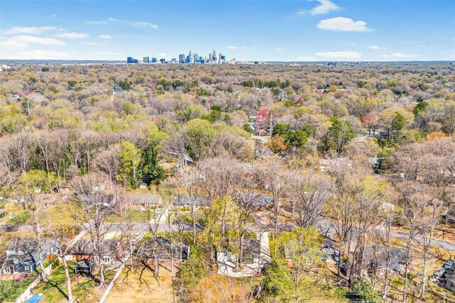 drone / aerial view featuring a view of city