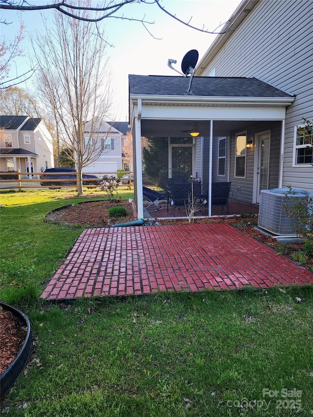 3500 Exbury Gardens Dr, Waxhaw, NC 28173 - exterior space featuring a sunroom and central AC